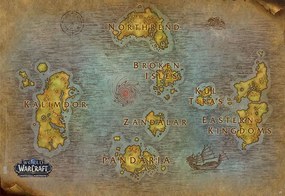Plagát, Obraz - World Of Warcraft - Map