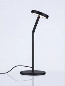 LED čierna stolná lampa Logos