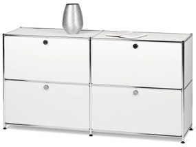 Komoda »CN3« so štyrmi zatváracími policami, biela