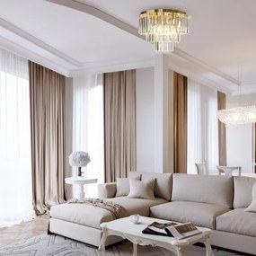 Stropné svietidlo MILANO 6xE14/40W/230V zlatá