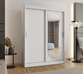 Šatníková skriňa 150 cm Lulu (biela). Akcia -20%. Vlastná spoľahlivá doprava až k Vám domov. 1125974