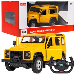 Autíčko R/C Land Rover Defender 1:14 RASTAR - žlté