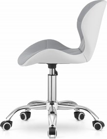AKCIA Sivobiele kancelárske kreslo AVOLA z eko kože II. akosť
