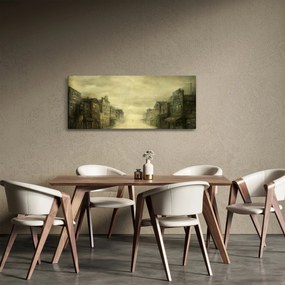 Obraz westernového mestečka (120x50 cm)