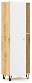 Předsíňová skříň Bilbao 63,4 cm dub artisan/bílá