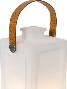 Sada 2 stolových lámp biely efekt plameňa nabíjateľná IP44 - Stard