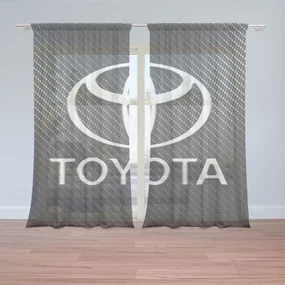Sablio Záclony Toyota Carbon: 2ks 150x250cm