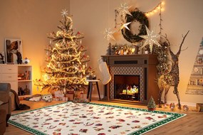 Villeroy & Boch, Kusový koberec Villeroy & Boch Toy's delight s potlačou 106193 Green, Multicolor, 160x230, zelená, obývacia izba