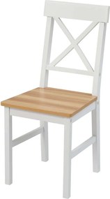 Jedálenský set 4x stolička + stôl Catini KAMPALI - Biela