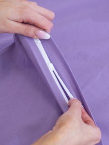 Bavlnená obliečka na vankúš Renforcé 40 × 40 cm - Jasmine levanduľová