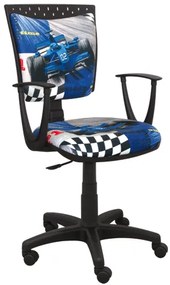 Detská stolička Speed formula modrá