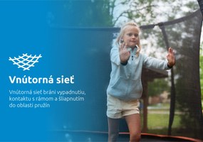 Marimex | Trampolína Marimex Premium 305 cm + vnútorná ochranná sieť + schodíky ZADARMO | 19000111