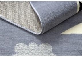 Detský kusový koberec PP Bert šedý 120x160cm