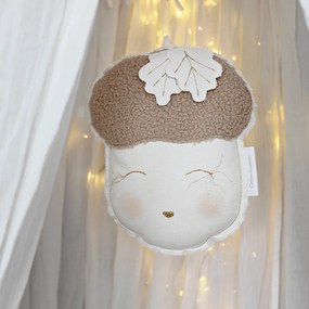 Závesná dekorácia dubový orech čokoládová 23x29x10cm