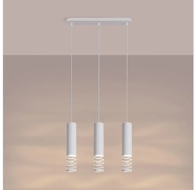 Sollux SL.1688 - Luster na lanku LAMI 3xGU10/10W/230V biela