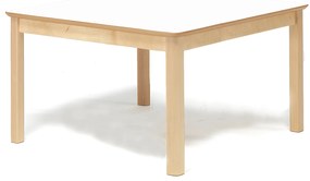 Detský stôl ZET, breza + biela, 800x800x550 mm