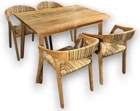 ROSARIO 120cm+ISABELLA SET - teakový nábytok