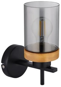 Globo 15557W - Nástenná lampa FINCA 1xE27/40W/230V kov/drevo
