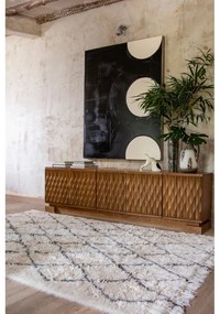 Krémový prateľný ručne tkaný vlnený koberec 200x300 cm Berber Soul – Lorena Canals