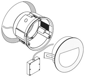 Eglo 99577 - LED Vonkajšie zápustné svietidlo ARACENA LED/2,5W/230V IP65 biela