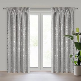 ZÁVES NA PÁSKE INES 140X270 CM STRIEBORNÁ