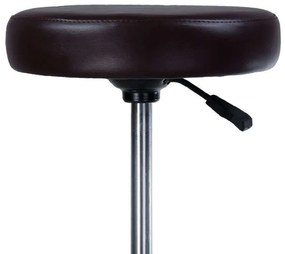 LuxuryForm DESIGN Taburet PING na podstave s kolieskami - čierny