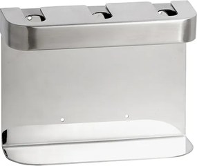 Bemeta Design Trojitý držiak pre dávkovač mydla, okrúhly, matný - 146109445