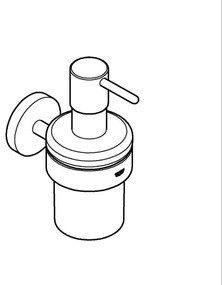 GROHE 411952430 - Dávkovač tekutého mydla START 160 ml čierny