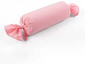 Biante Zamatový vankúš valec bonbon Velvet Brick SVB-207 Ružový 15x80 cm