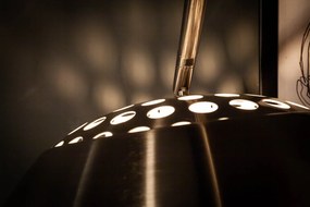 Stojacia lampa Big Bow brúsený chróm 170-210cm