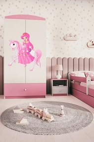 Detská skriňa Babydreams 90 cm princezná ružová