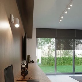 Sollux SL.1024 - Nástenné bodové svietidlo RING 1xGU10/10W/230V biela