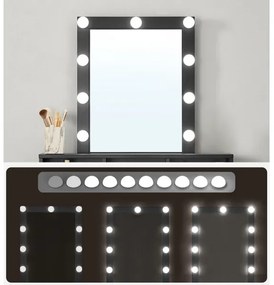 Toaletný stolík LADA čierny