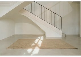 Kaki prateľný/ručne tkaný vlnený behúň 80x230 cm Unexpected Wool – Lorena Canals