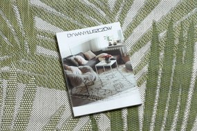 Koberec SISAL SION palmové listy, tropický 2837 ecru / zelená