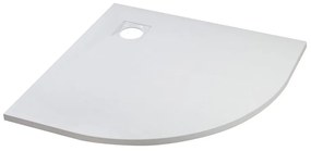 Cagliari White 80x80x2,6 cm Kruhová, SMC sprchová vanička, so sifonom