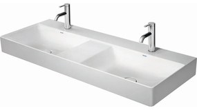 DURAVIT DuraSquare dvojumývadlo do nábytku s dvomi otvormi, bez prepadu, 1200 x 470 mm, biela, 2353120041