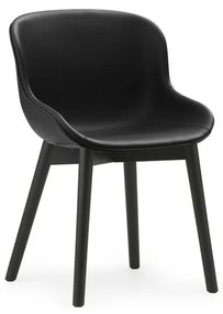 Stolička Hyg Chair Ultra Leather – čierna/čierny dub