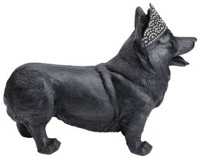 Royal Standing Corgi dekorácia čierna