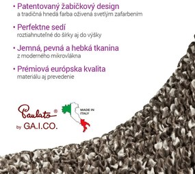 Bielastické poťahy GLORIA hnedá dvojkreslo (š. 120 - 160 cm)