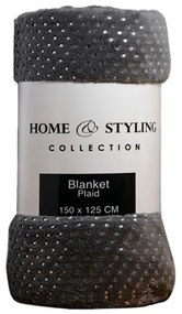 Vianočná deka Home &amp; Styling v sivej farbe 150x125 cm