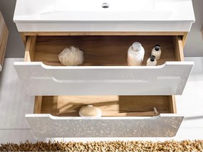 Comad Kúpeľňová skrinka pod umývadlo Aruba White 80 dub craft/biela