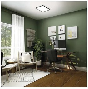 LED Stropné svietidlo FLORI LED/22W/230V 4000K čierna 42x42 cm