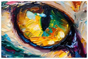 Obraz - Maľba mačacieho oka (90x60 cm)