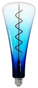 LED Žiarovka FILAMENT SHAPE T110 E27/5W/230V 1800K modrá