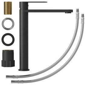 BATH DELUXE 28-027-02-02-02 - Umývadlová batéria TARNBY 27,3 cm matná čierna