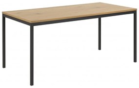 Jedálenský stôl Seaford 160x80x74 cm dub divoký/černá