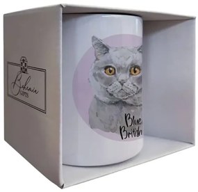 Bohemia Gifts Keramický hrnček - Blue British, 350 ml