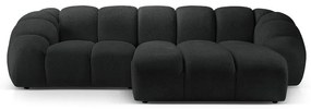 Čierna rohová pohovka (pravý roh) Diana – Micadoni