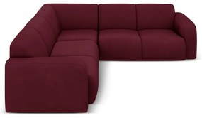 Vínovočervená rohová pohovka (variabilná/do L) Molino – Micadoni Home